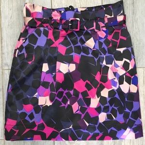 Super Fun Mosaic Multicolor Short Pencil Skirt